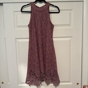 Altar'd State Mauve Halter Sheath Dress